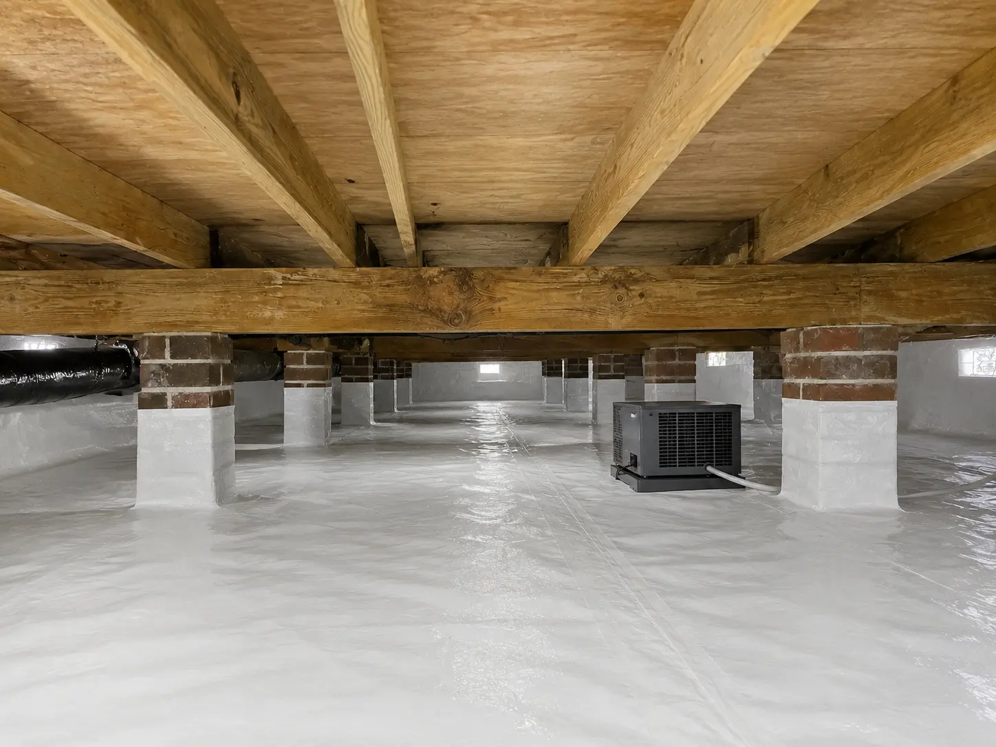 Crawlspace — after encapsulation