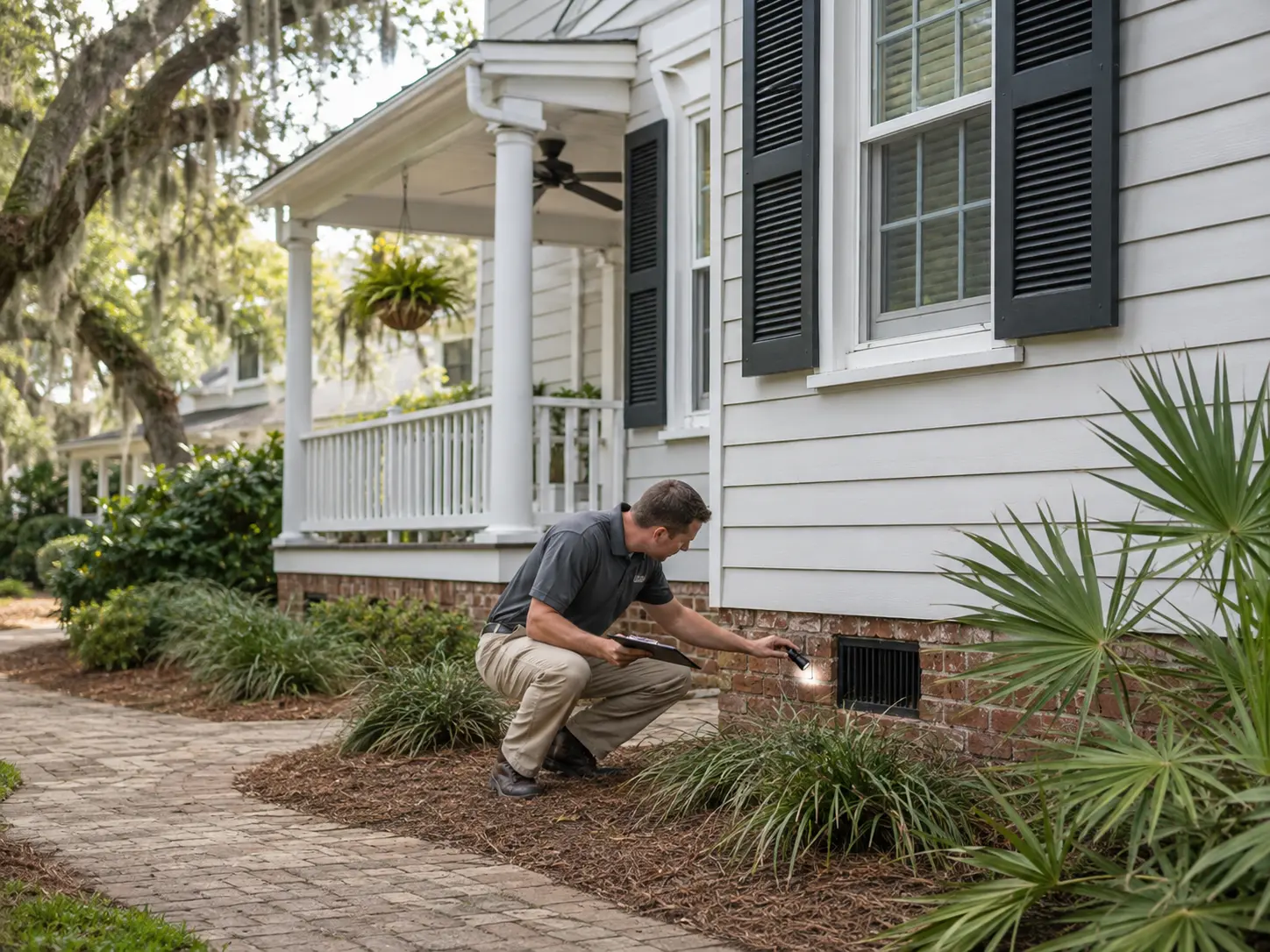 Proterm inspector at a Bluffton property